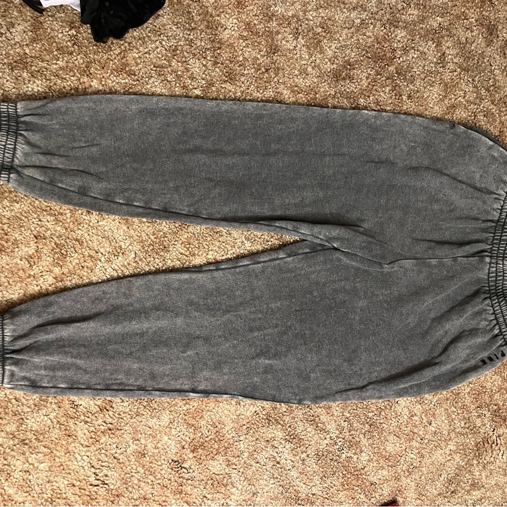 Natural faded comfy grey sweat pants from Victoria Secret! Size large!